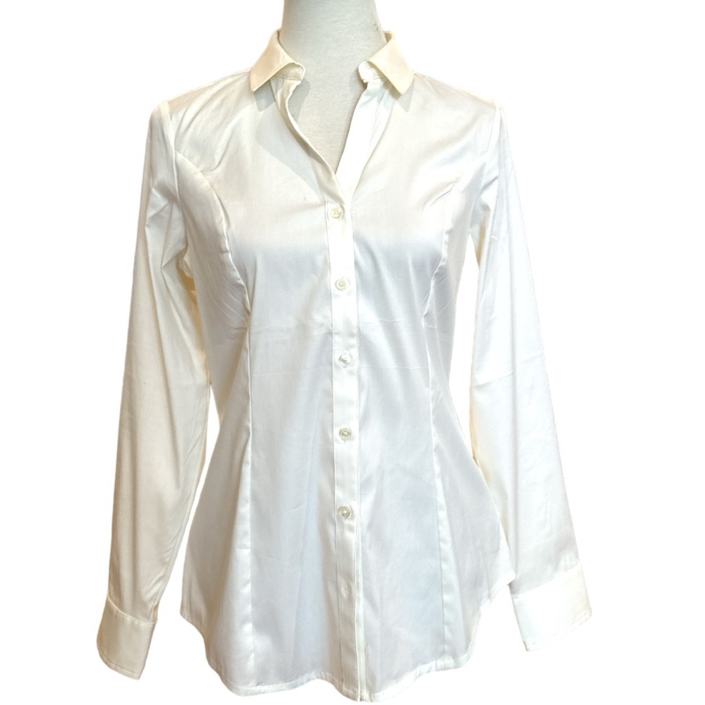 Express Original Fit Button Down White Shirt Like… - image 1